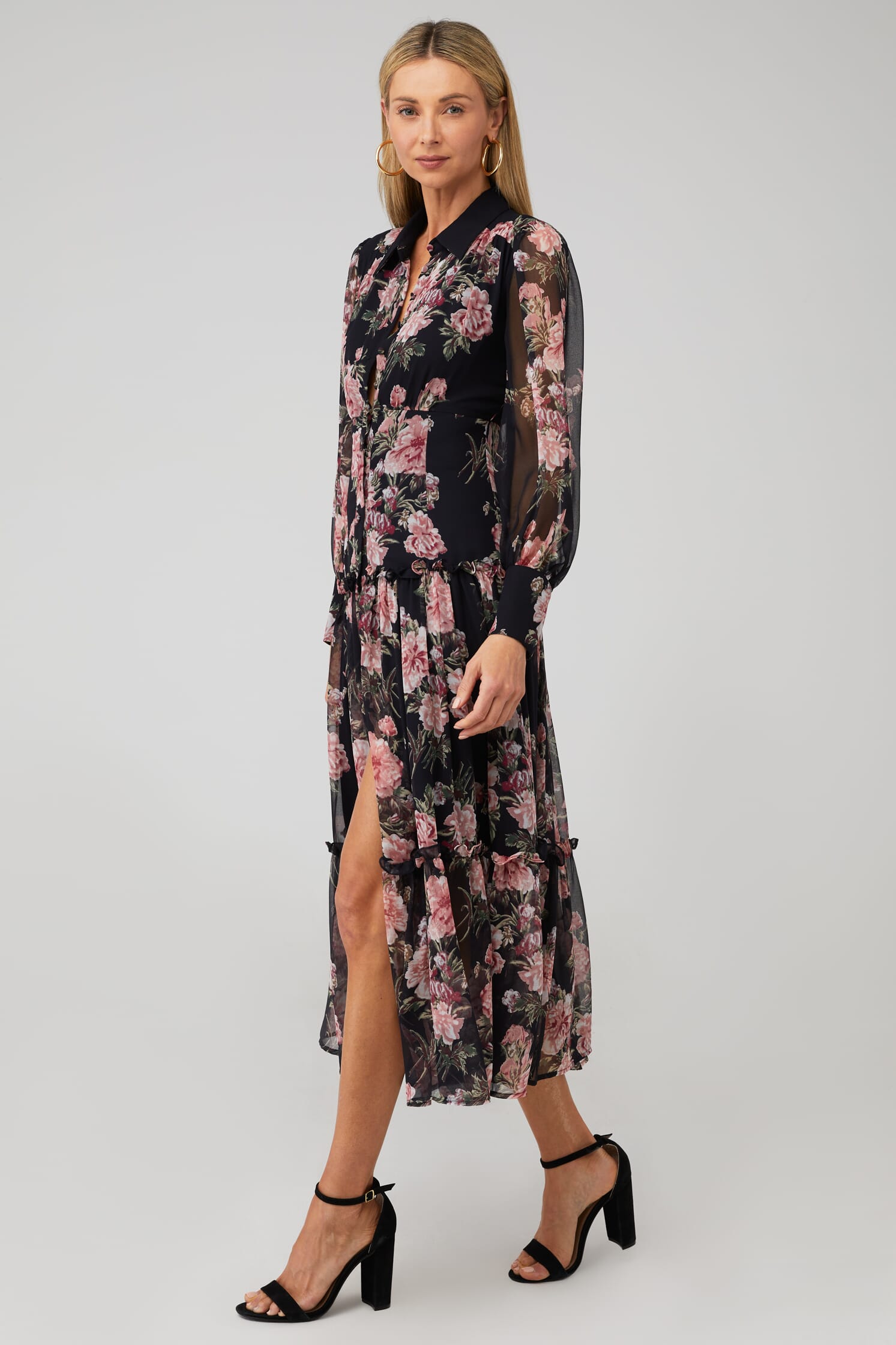 Bardot | Navy Floral Dress in Navy/Floral| FashionPass