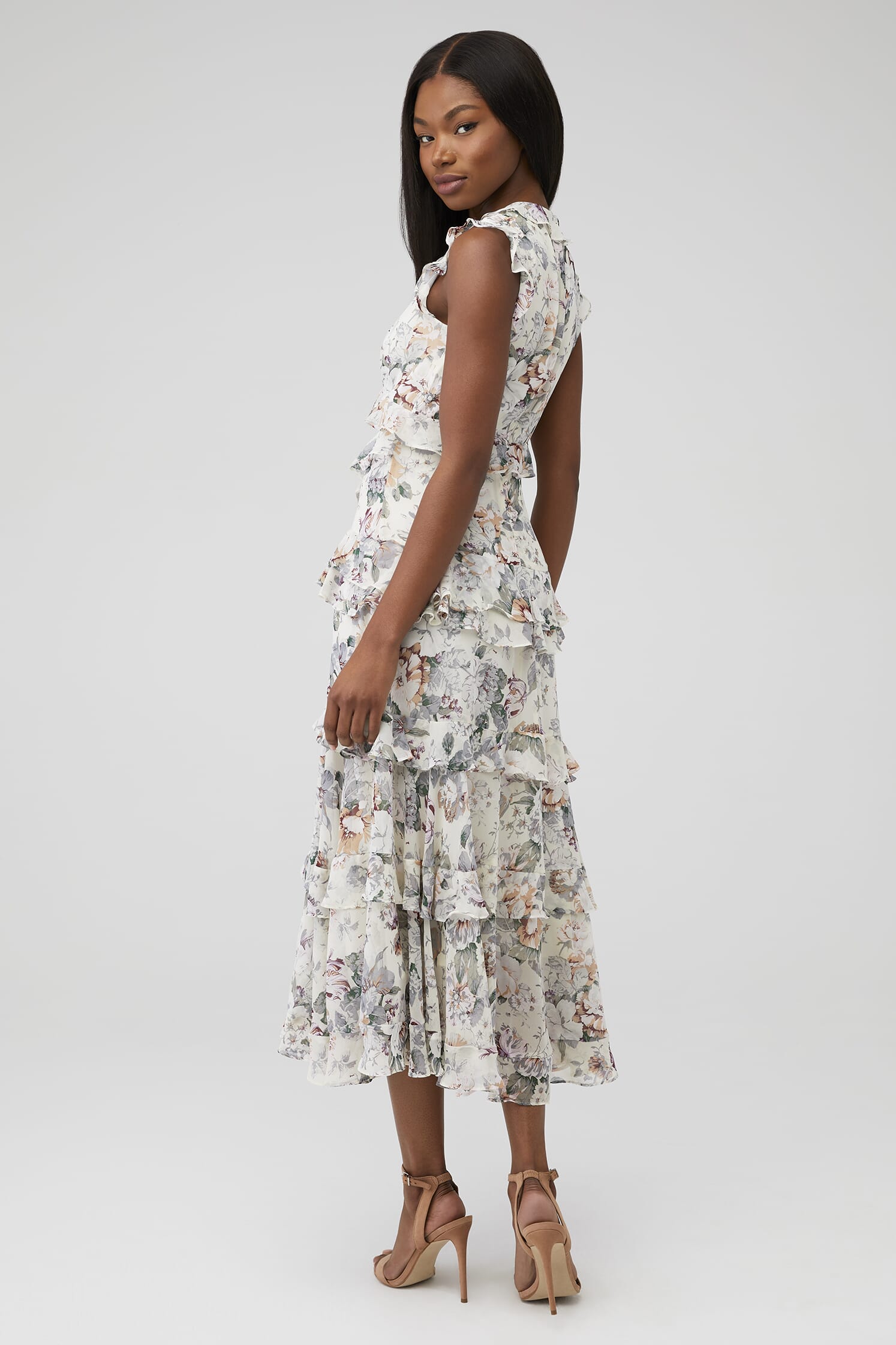 Bardot | Nelly Floral Dress in Ivory Floral| FashionPass