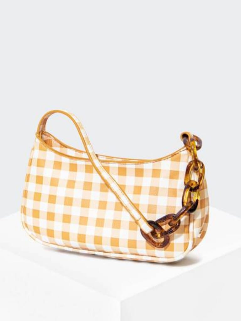 House of Want | Newbie Baguette Bag in Gingham| FashionPass