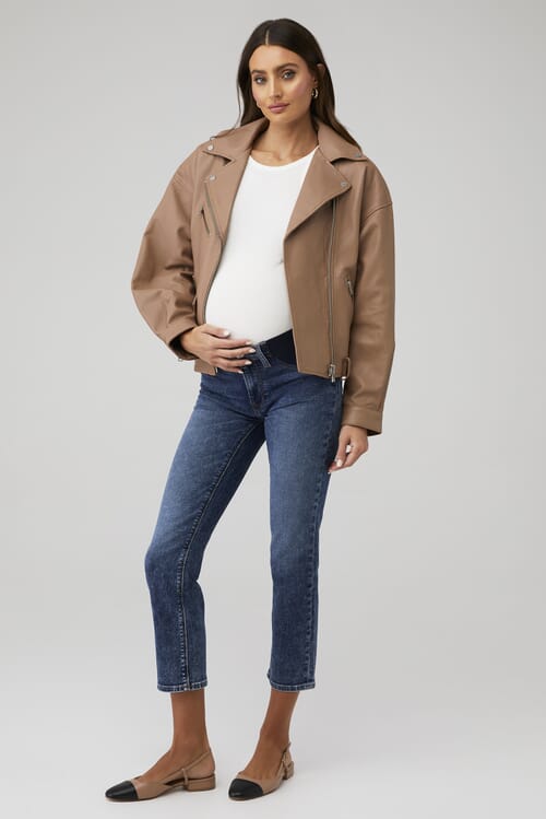 Hudson Jeans | Nico Straight Ankle Maternity Jean in Journey Home