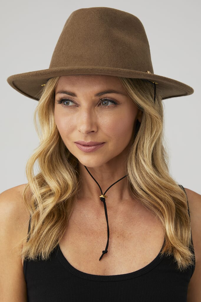Van Palma Wool Felt Joe Chin Strap Hat BNWT Bailey | Joe Eder Crushable Wool LiteFelt Earflap Western  main image 3