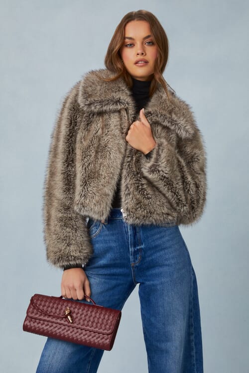 Être Aimé | X Unreal Fur Crouching Tiger Jacket in Multi| FashionPass Être Aimé | X Unreal Fur Crouching Tiger Jacket in Multi| FashionPass