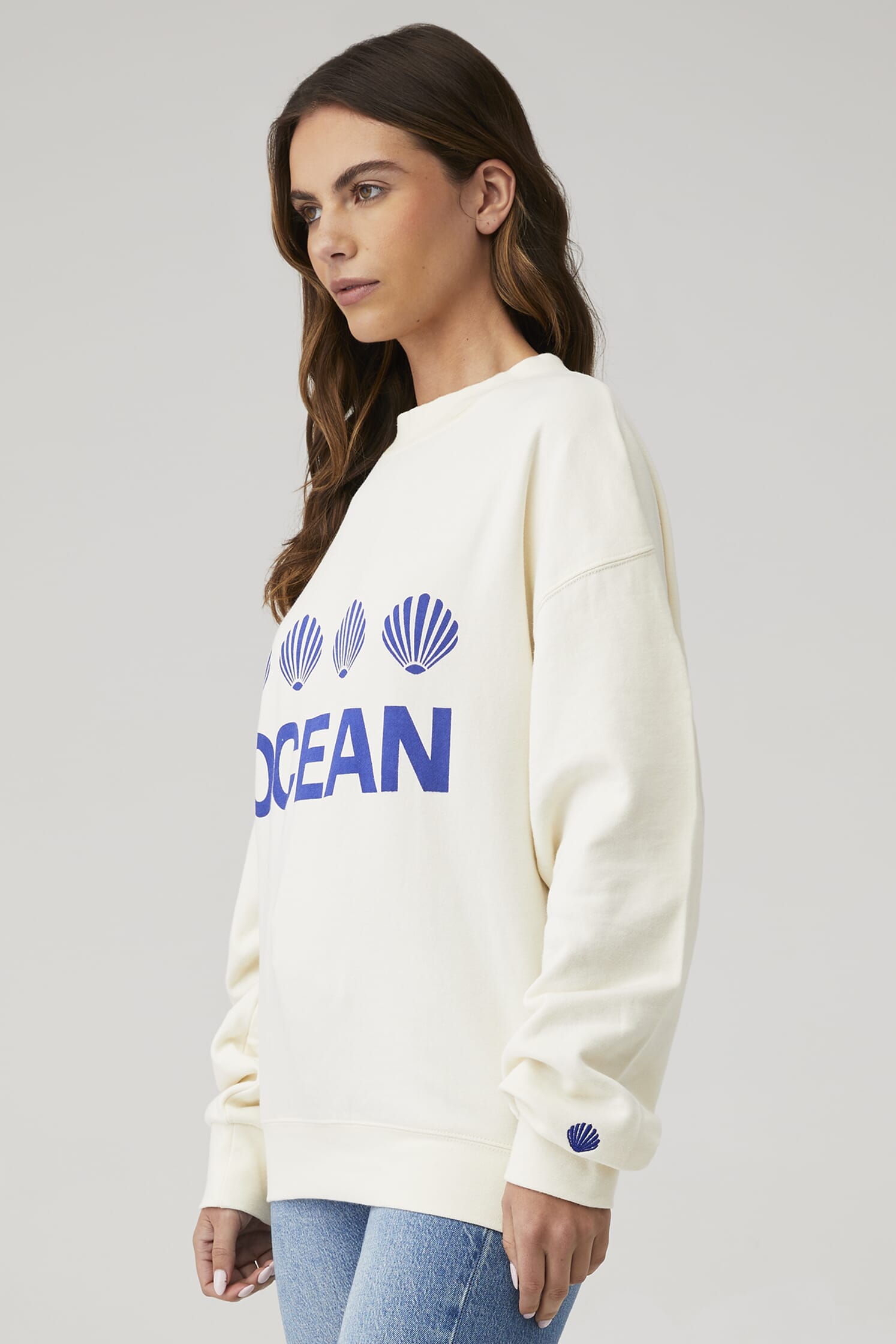 Araminta James | Ocean Sweatshirt in Coconut| FashionPass