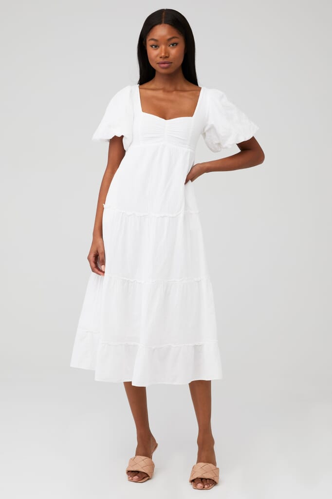 Show Me Your Mumu | Odette Midi Dress in White | FashionPass