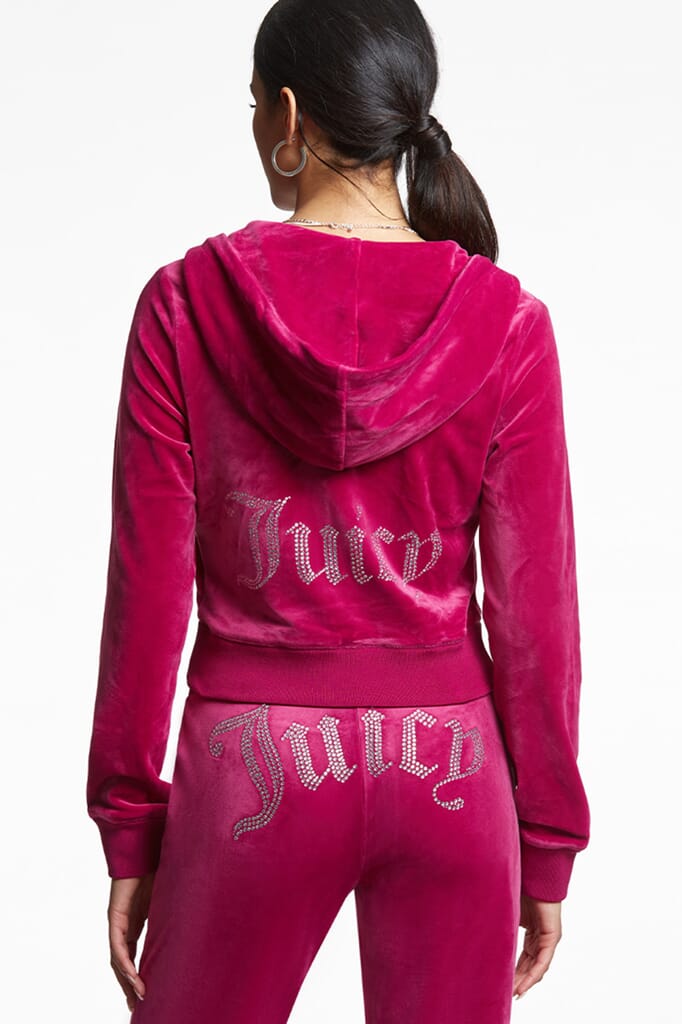 JUICY COUTURE | Og Bling Track Jacket in Raspberry Glaze| FashionPass