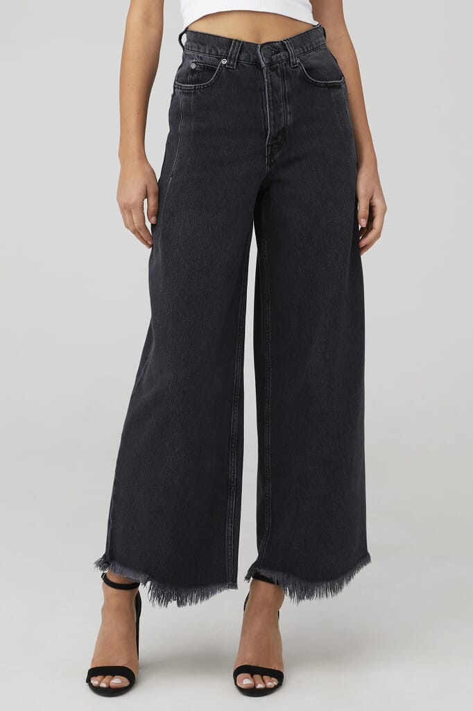 Free People | Old West Slouchy Jean in Panther| FashionPass