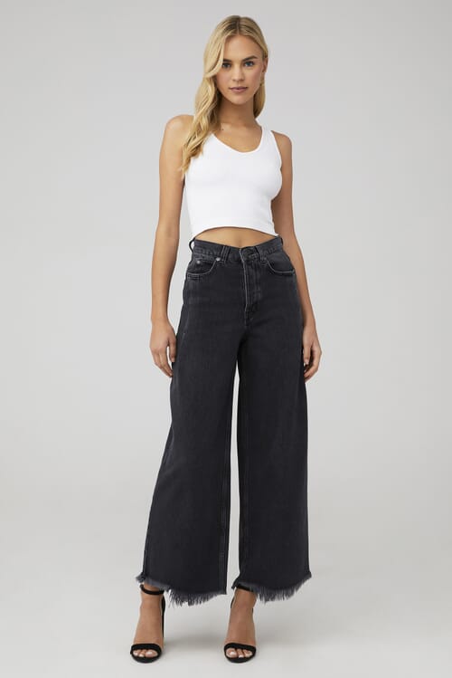 Free People | Old West Slouchy Jean in Panther| FashionPass