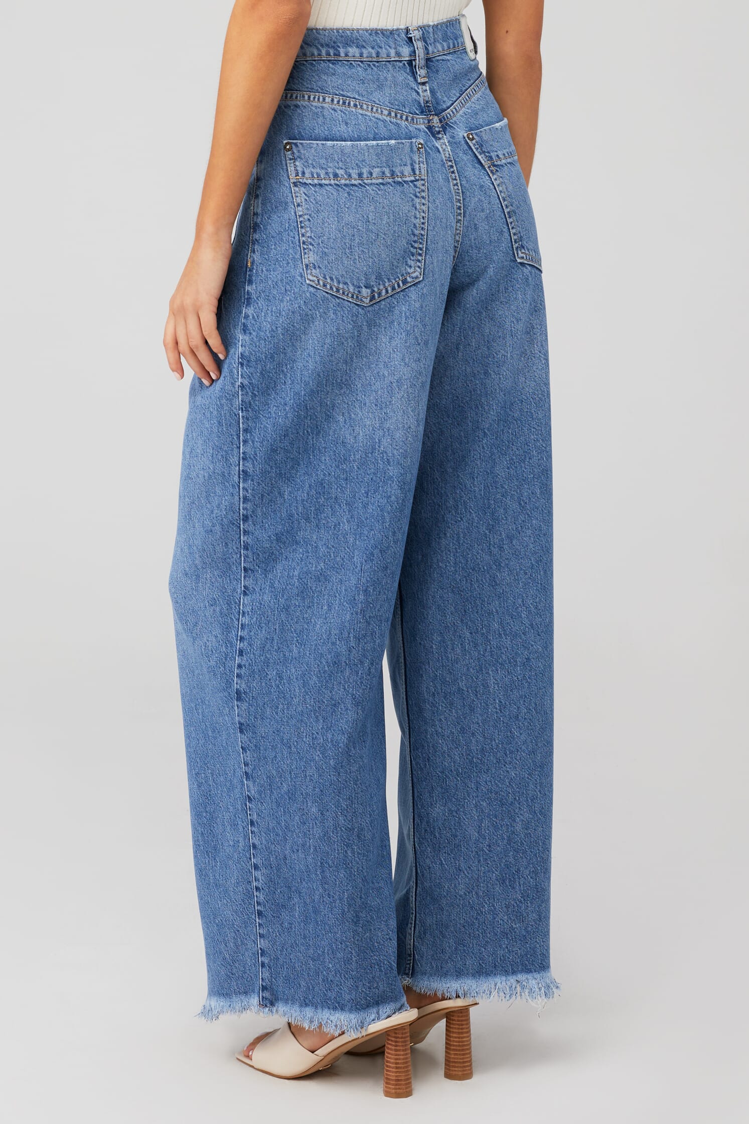 Free People | Old West Slouchy Jean in Canyon Blue| FashionPass