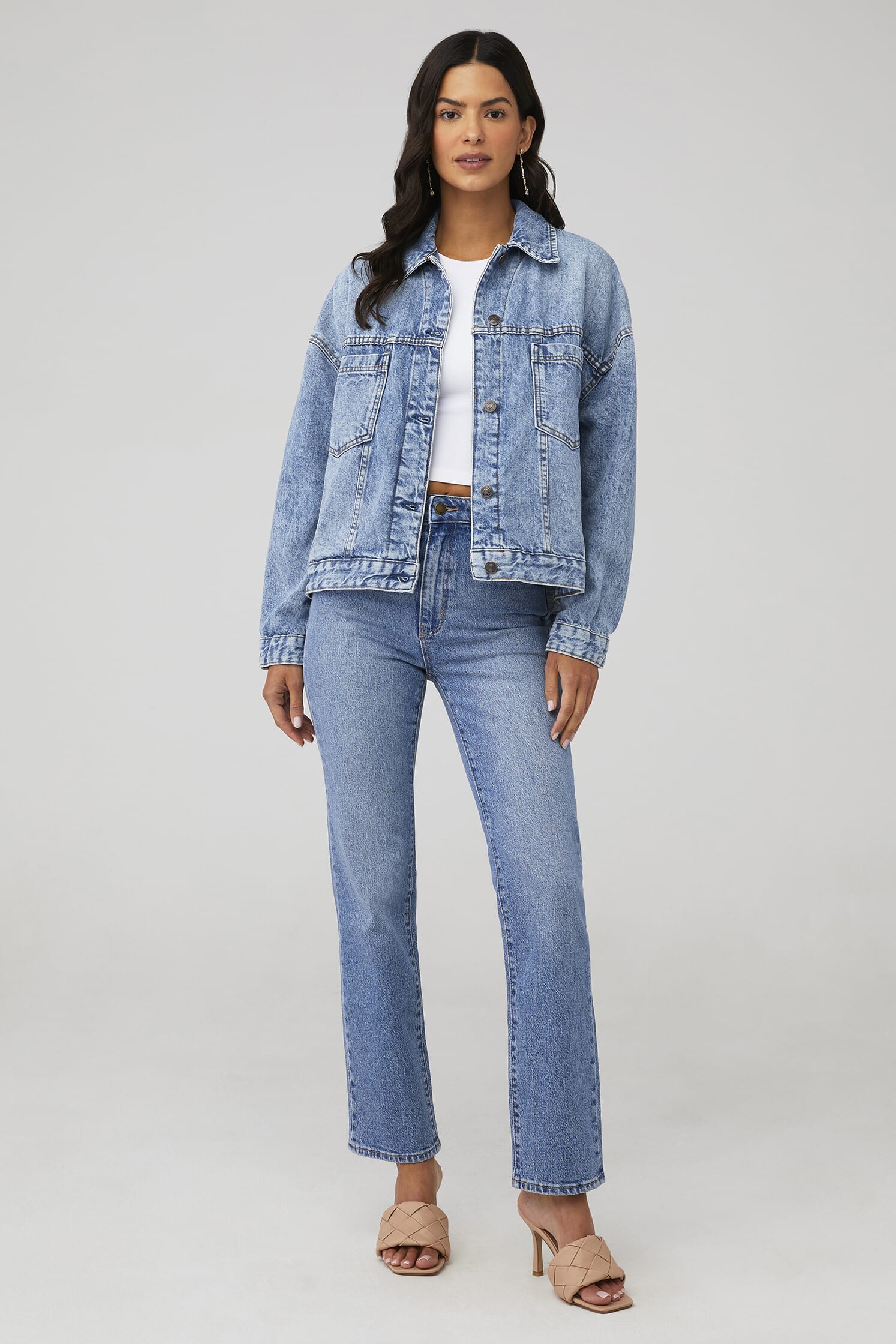 Free People | Opal Swing Denim Jacket in Ocean Night| FashionPass