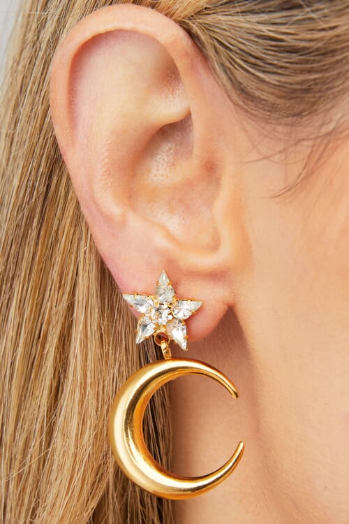 Elizabeth Cole ピアス クリスタル ビジュー パーティー ドレス Elizabeth Cole | Ophelia Earrings in Crystal| FashionPass