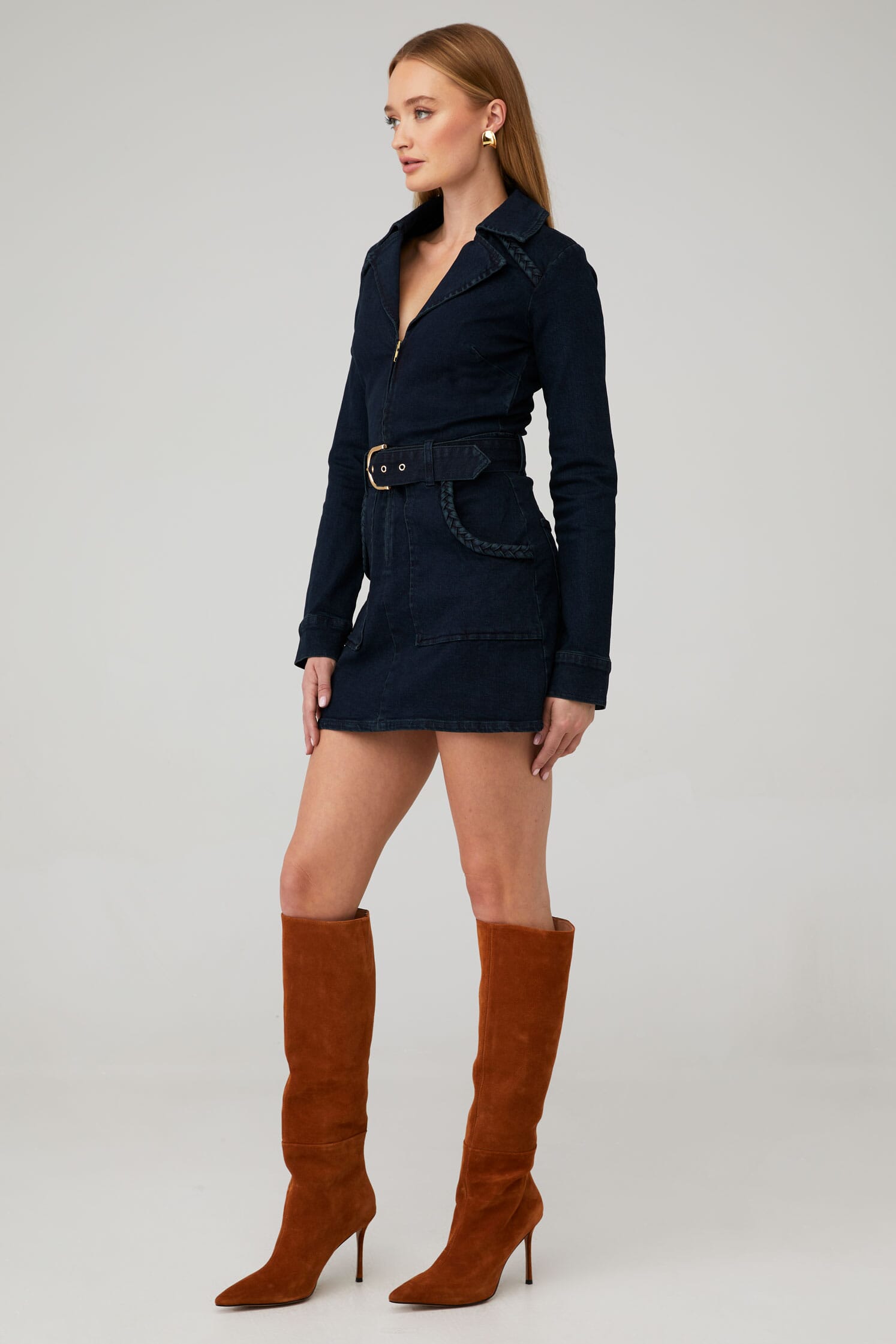 Show Me Your Mumu | Outlaw Long Sleeve Dress in Thunder| FashionPass Show Me Your Mumu | Outlaw Long Sleeve Dress in Thunder| FashionPass