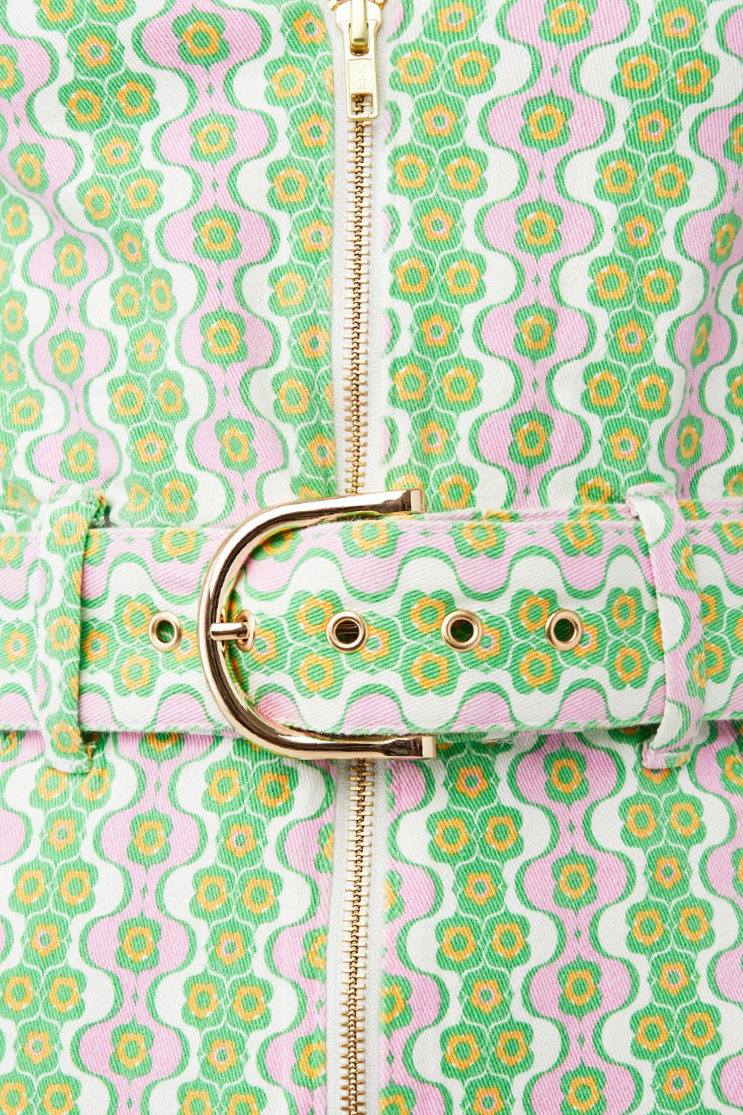 Show Me Your Mumu Oxford Tank Dress in Watermelon Geo Denim FashionPass