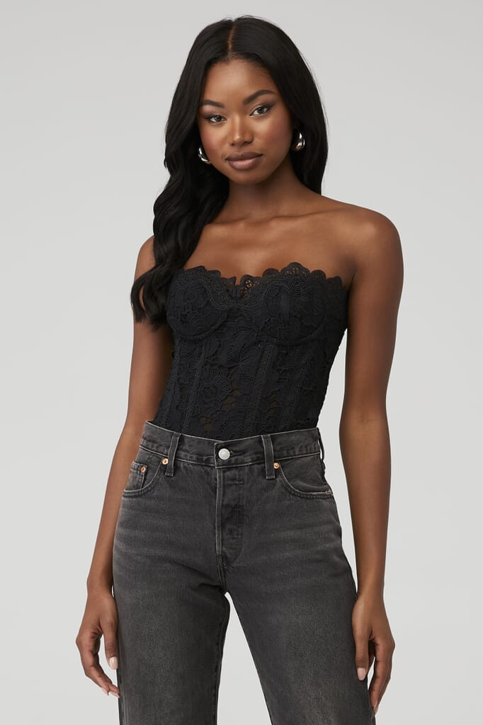 Rococo Sand | Paris Corset in Black| FashionPass