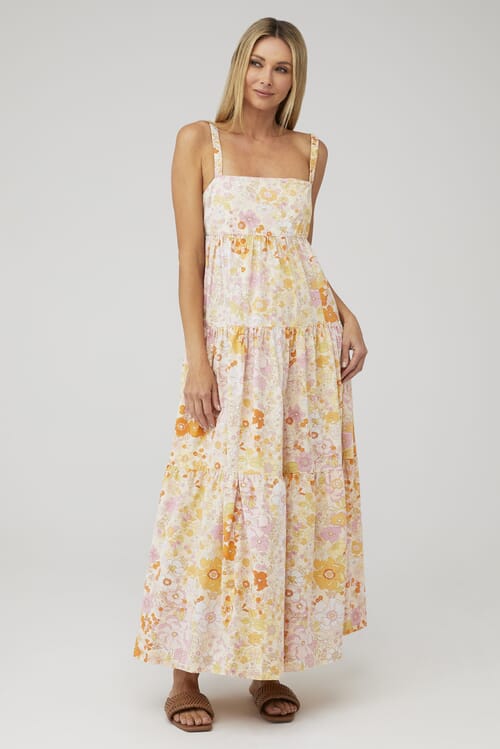 Free People | Park Slope Maxi Dress in Light Combo| FashionPass