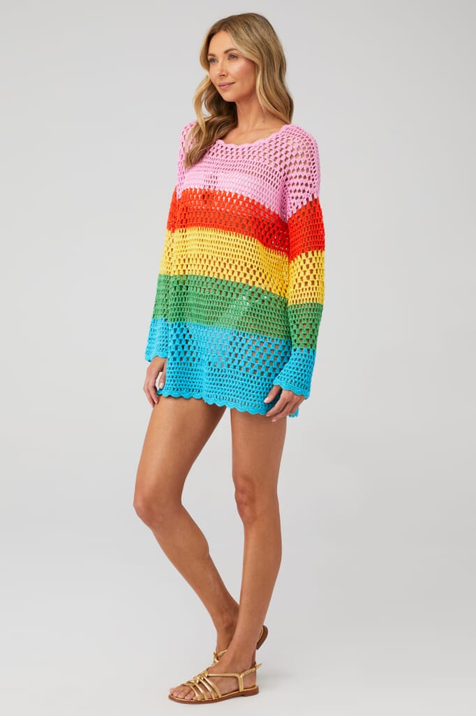 Show Me Your Mumu | Paula Pullover in Bright Stripe| FashionPass
