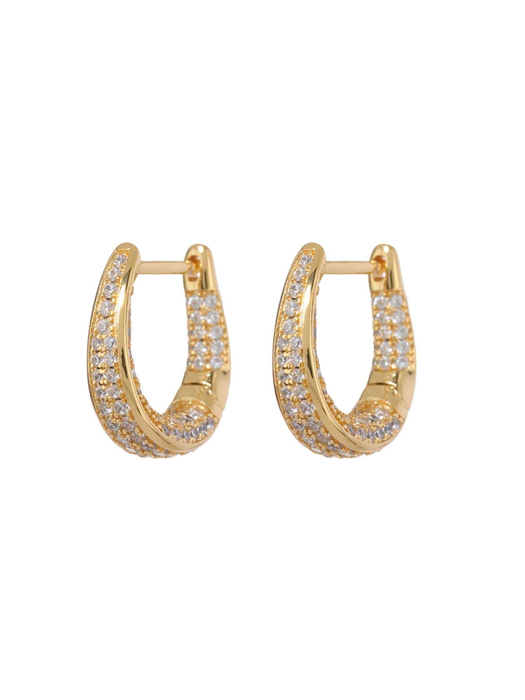 Luv Aj | Pave Cuvee Hoops in Gold| FashionPass