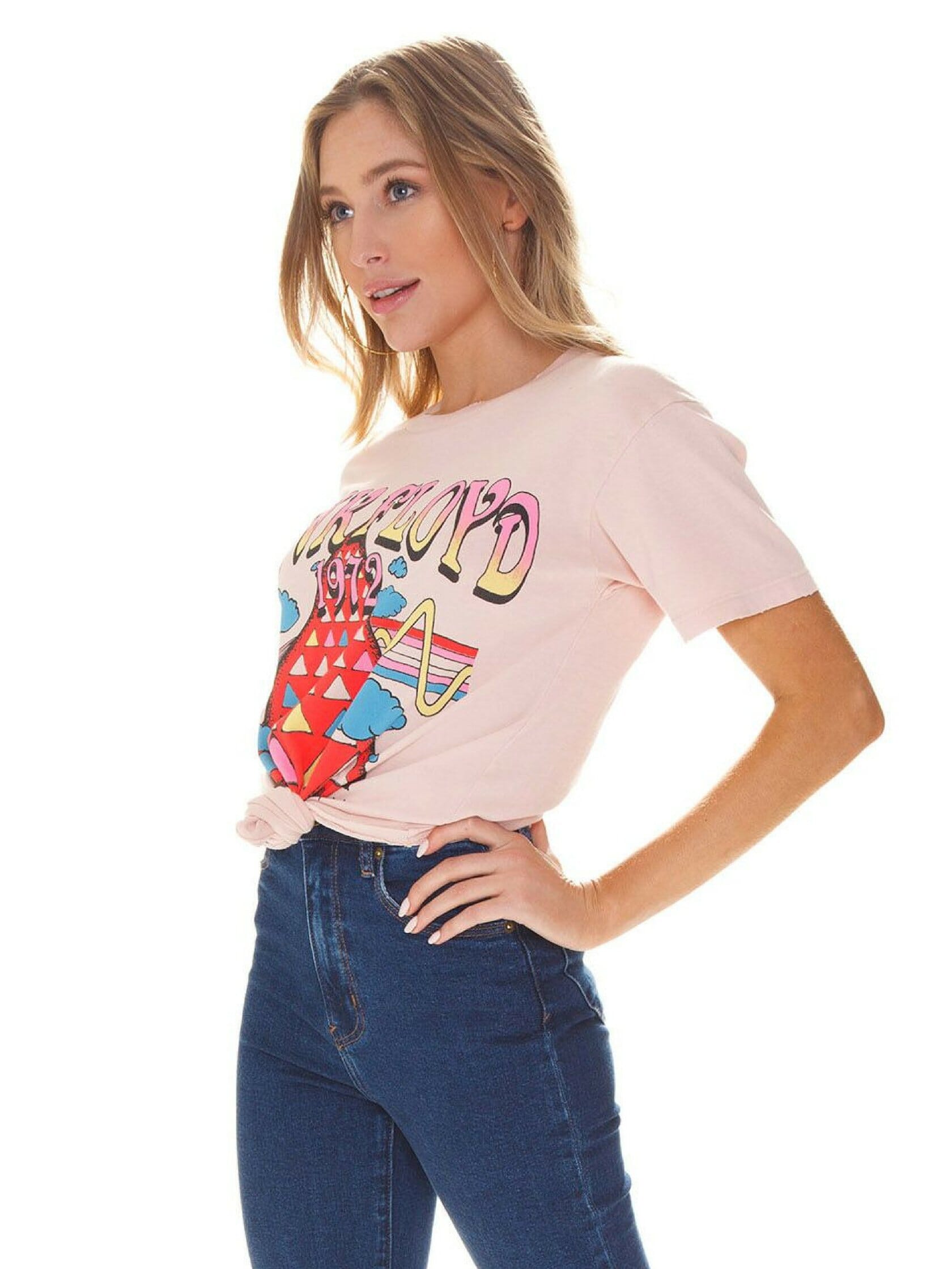 DAYDREAMER | Pink Floyd Oversized Tee in Blush | FashionPass