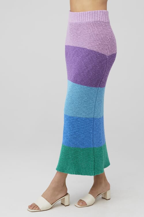 Show Me Your Mumu | Pippa Sweater Skirt in Sunset Stripe Cotto| FashionPass