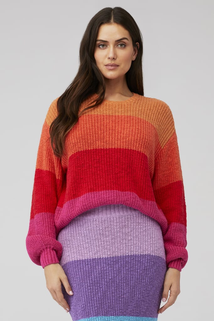Show Me Your Mumu | Pismo Sweater in Sunrise Stripe| FashionPass