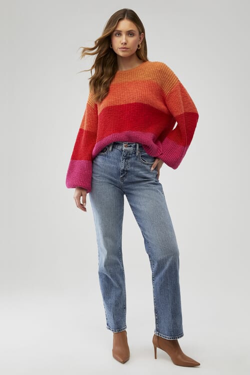 Show Me Your Mumu | Pismo Sweater in Sunrise Stripe| FashionPass