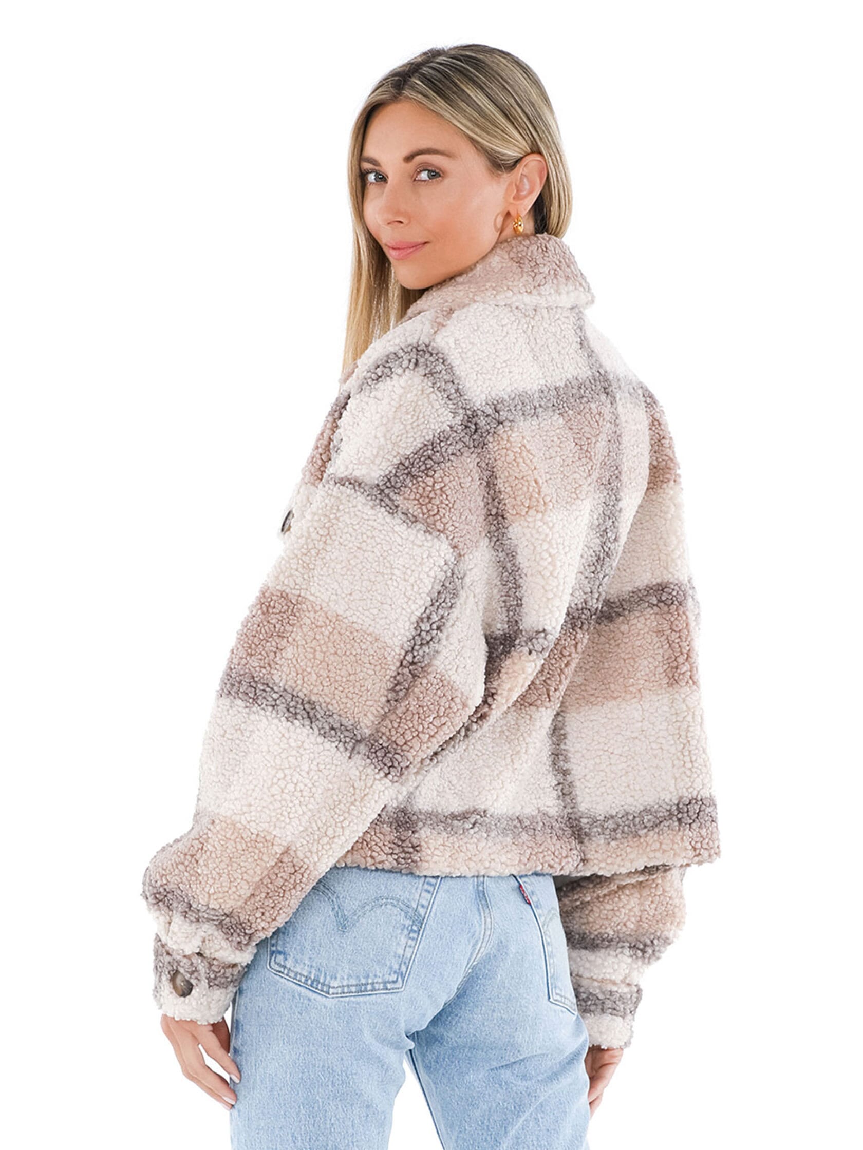 BB Dakota | Plaid To See You Coat in Light Camel| FashionPass