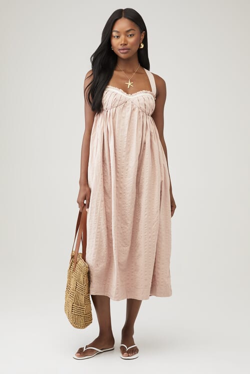 こ*様 揚*食様 （OURsローズ着用) sansangear Flare ca Mink Pink Freyano Maxi Dress Bright Floral – The Wander Shop