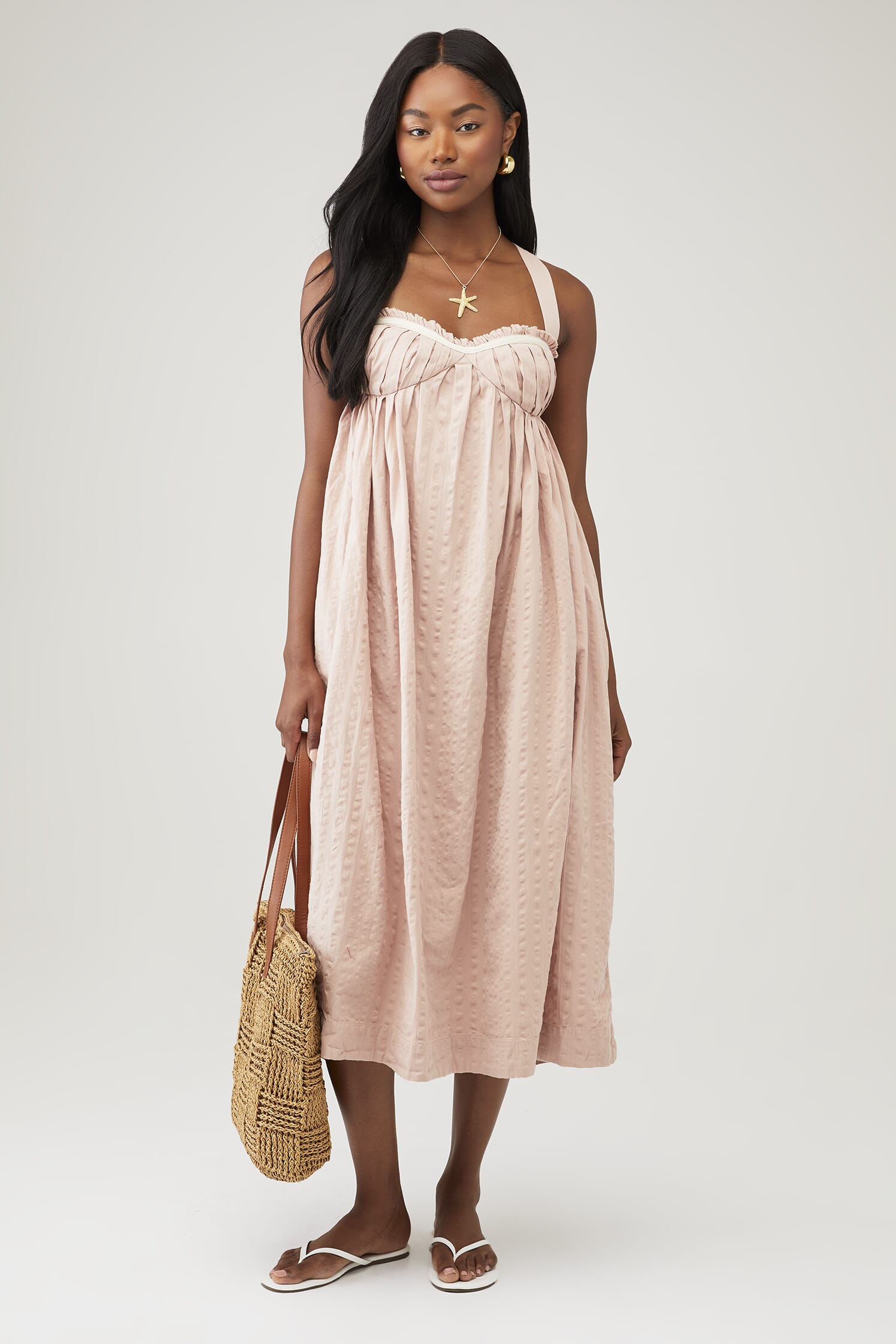 knee length dresses for ladies Free People Free-est Julietta Midi Dress