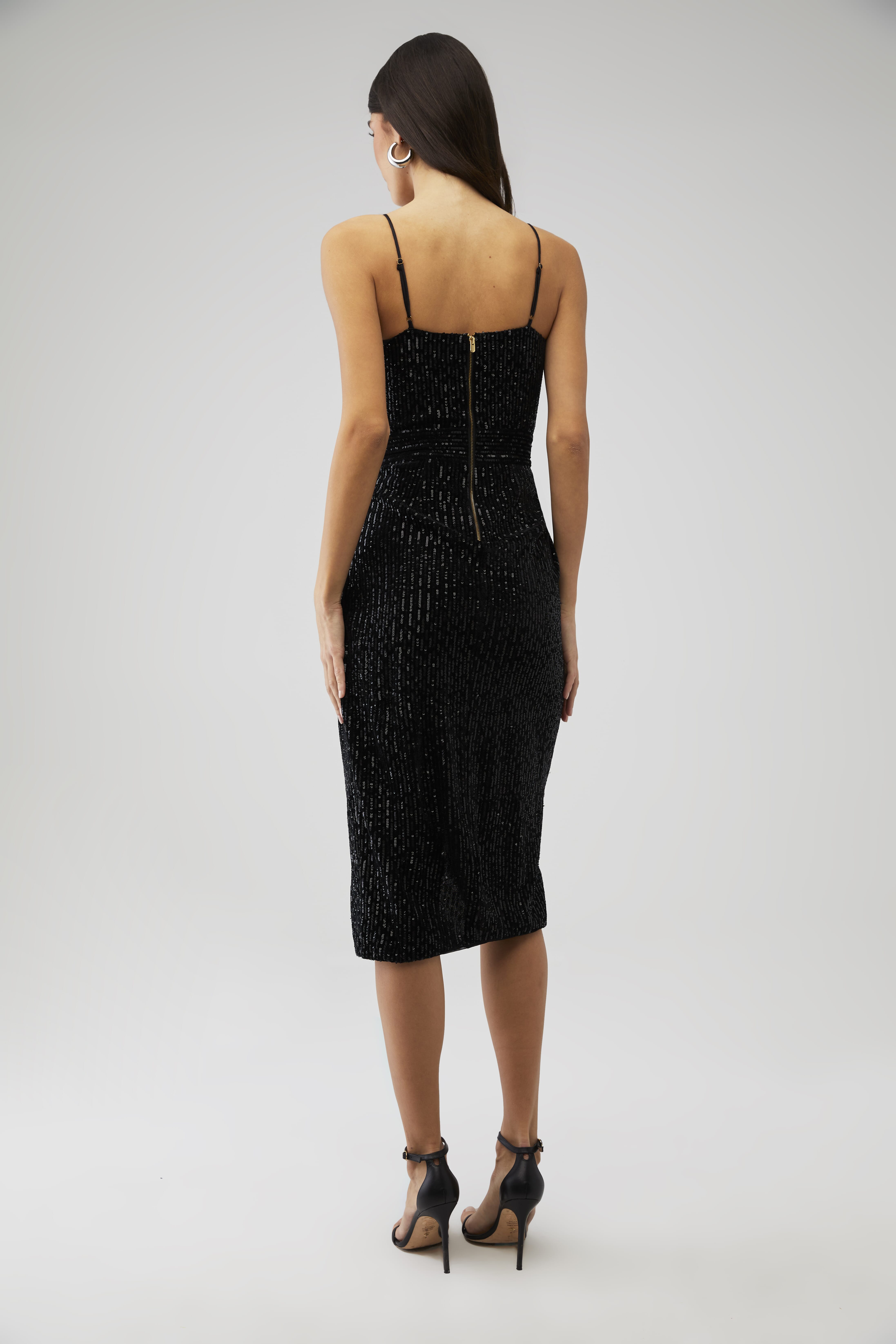 knee length dresses for ladies Morning Meadow Ruched Tiered Midi Dress – VICI main image 0