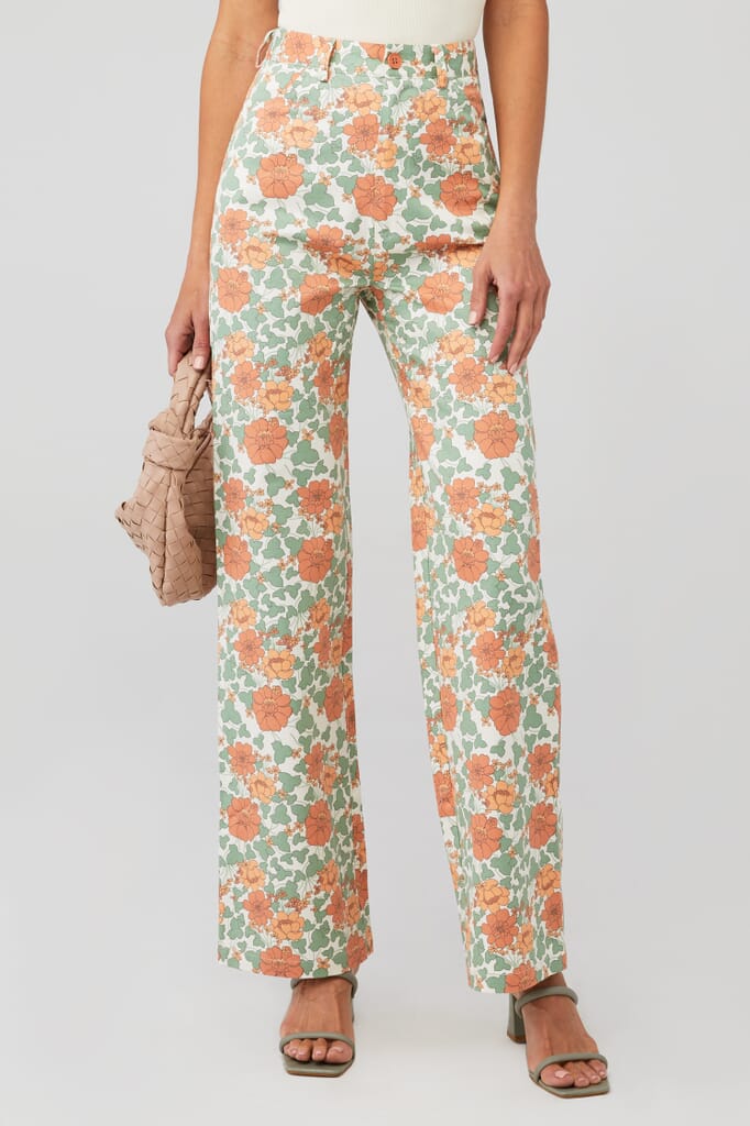 Topshop floral clearance trousers