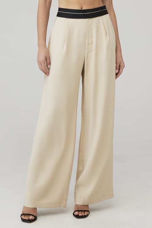 Nonchalant Label | Rebecca Pant in Crema| FashionPass