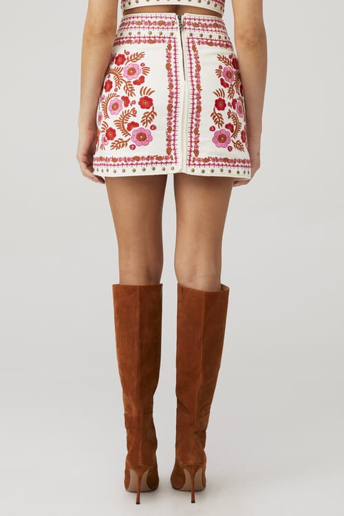 Spell | Remi Mini Skirt in Pastel| FashionPass