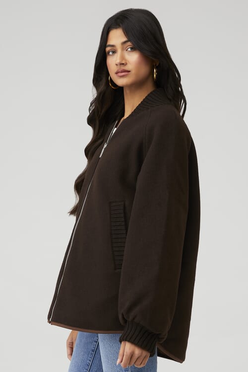 Varley | Reno Reversible Quilt Jacket in Coffee Bean| FashionPass