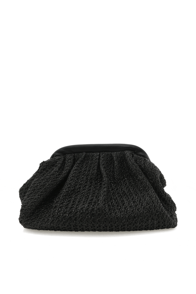 BILLINI | Reya Clutch Bag in Black Raffia| FashionPass