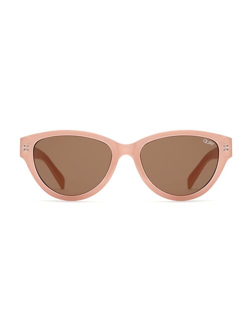 Quay Australia | Rizzo Sunglasses in Cream/Brown | FashionPass