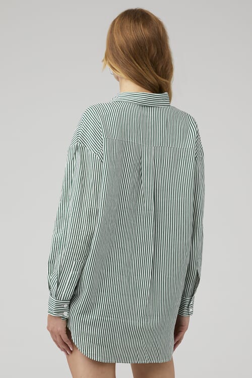 Rollas MENS MEN AT WORK STRIPE SHIRT - NATURAL main image 0