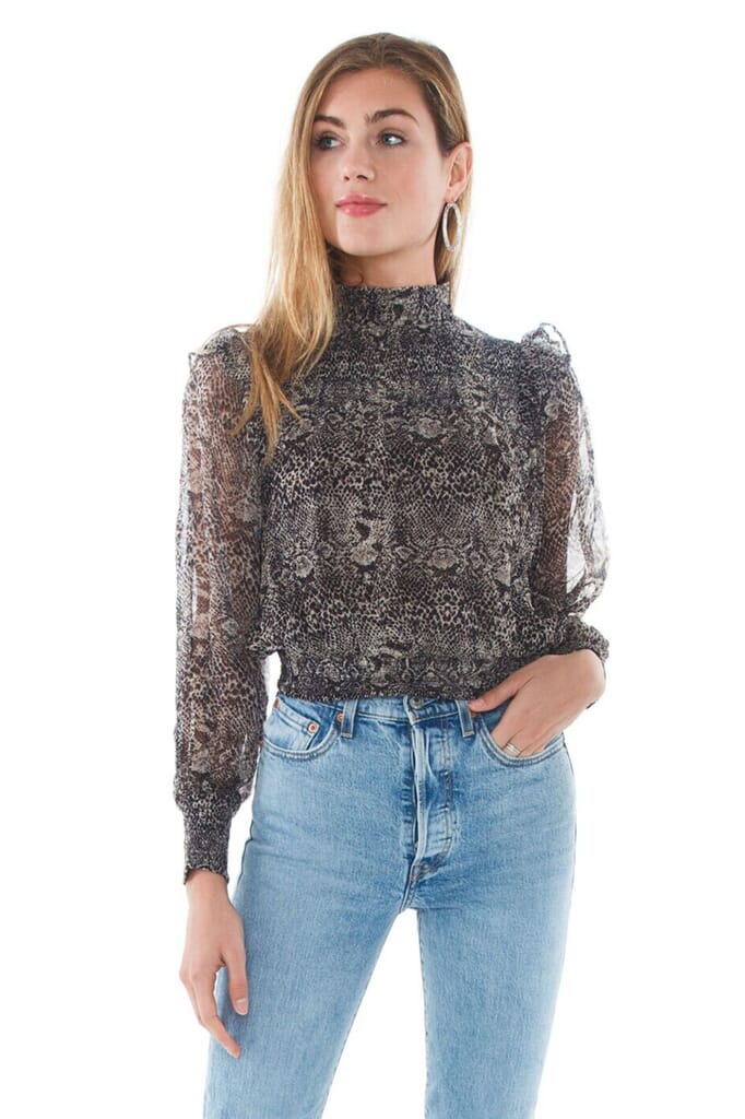 Free People Roma Blouse in Black