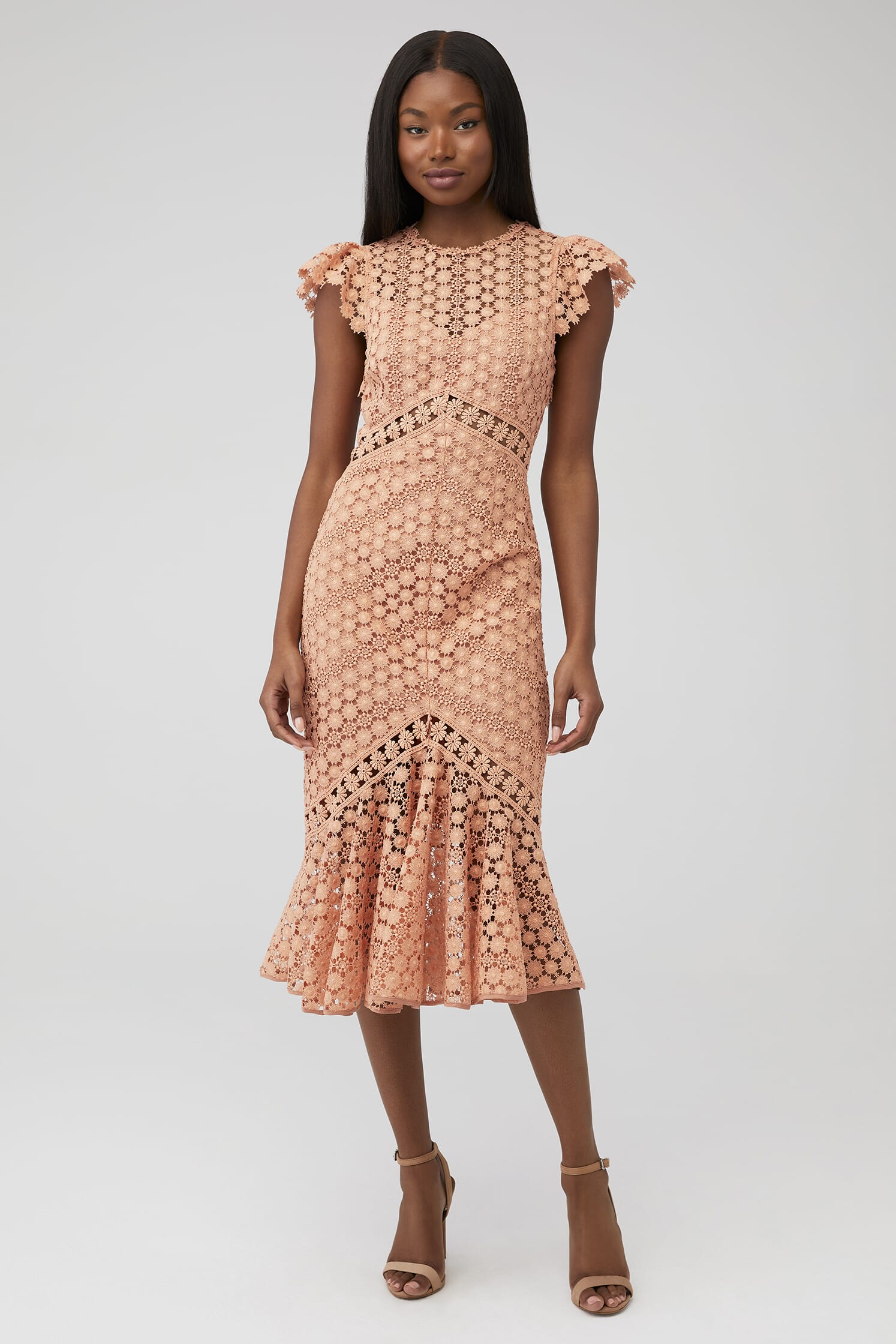 Saylor | Rouen Dress in Clay| FashionPass