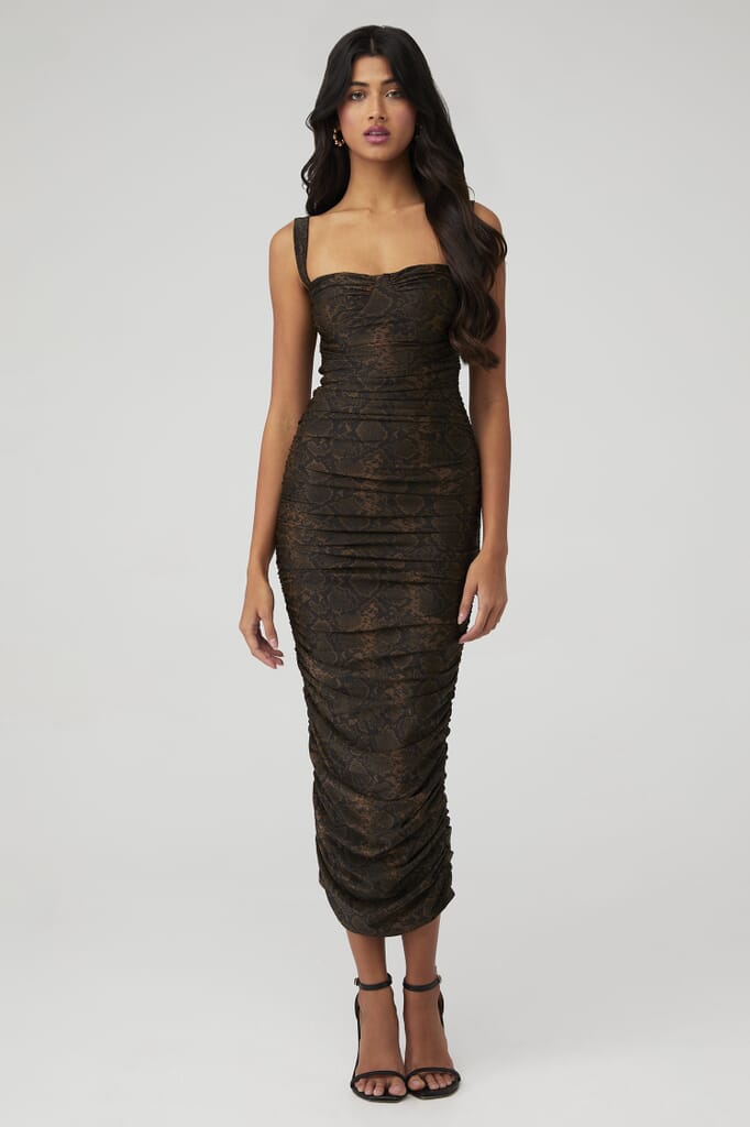 white and gold mini dress MONA Sleeveless Tweed Mini dress with gold buttons