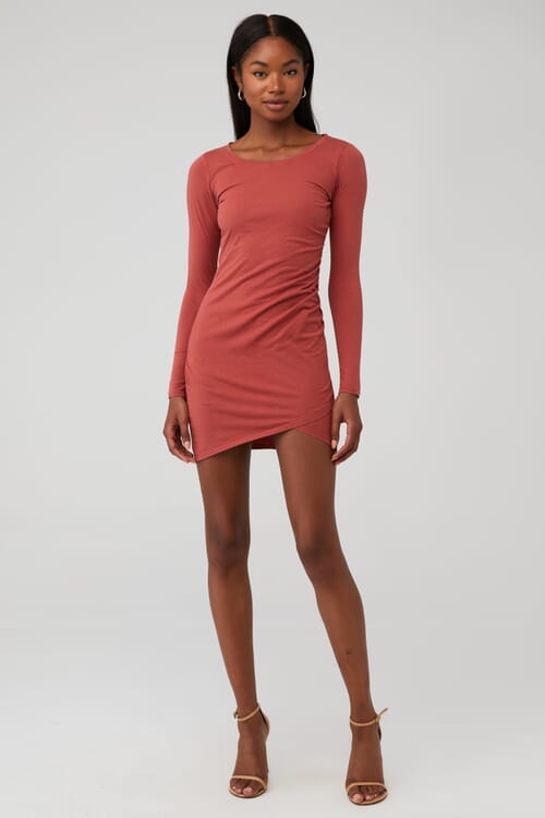 For Love & Lemons | Penelope Mini Dress in Wine| FashionPass