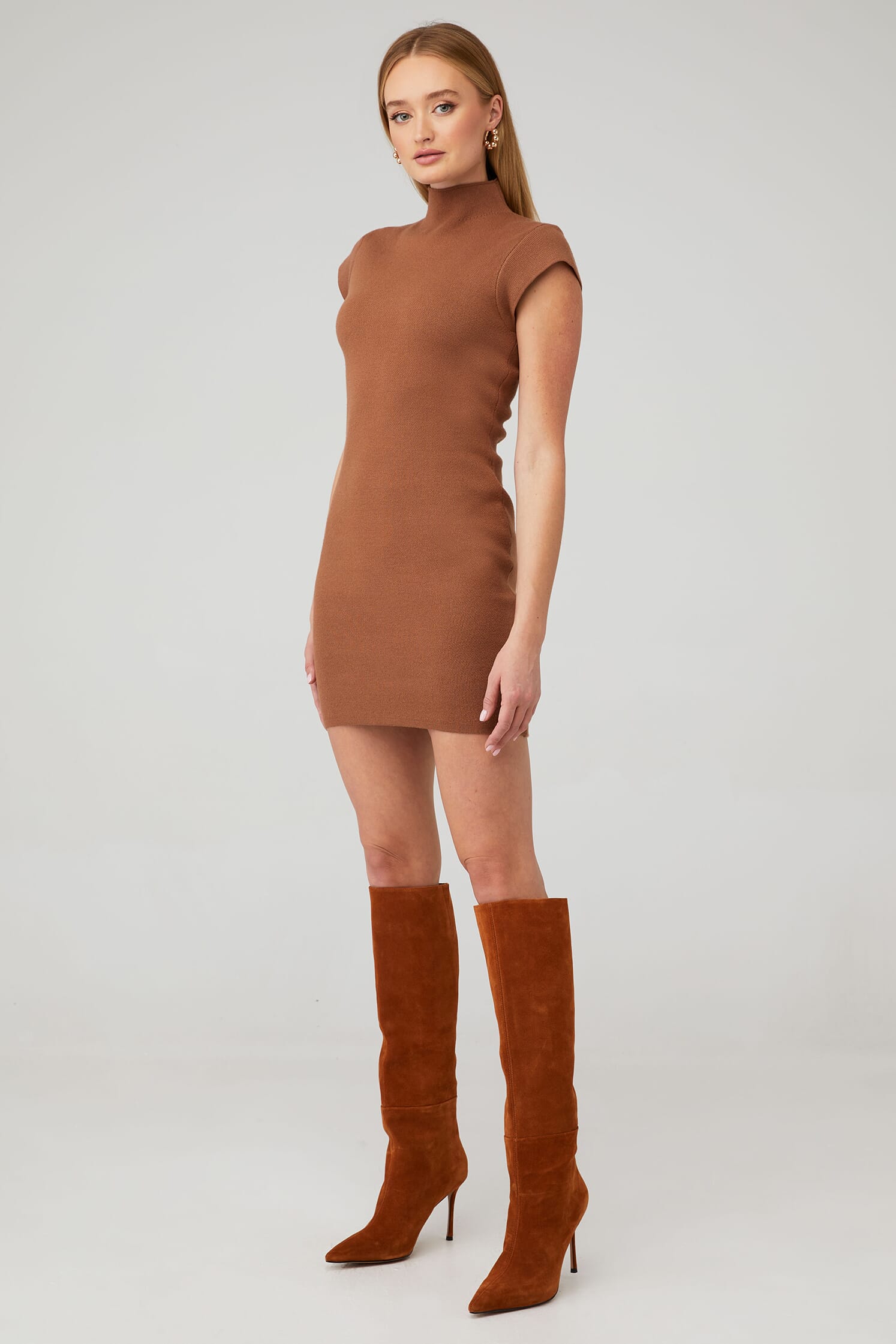 sweater dress a line Sunshine Smocked Puff Sleeve Mini Dress – Allie and Me Boutique main image 0