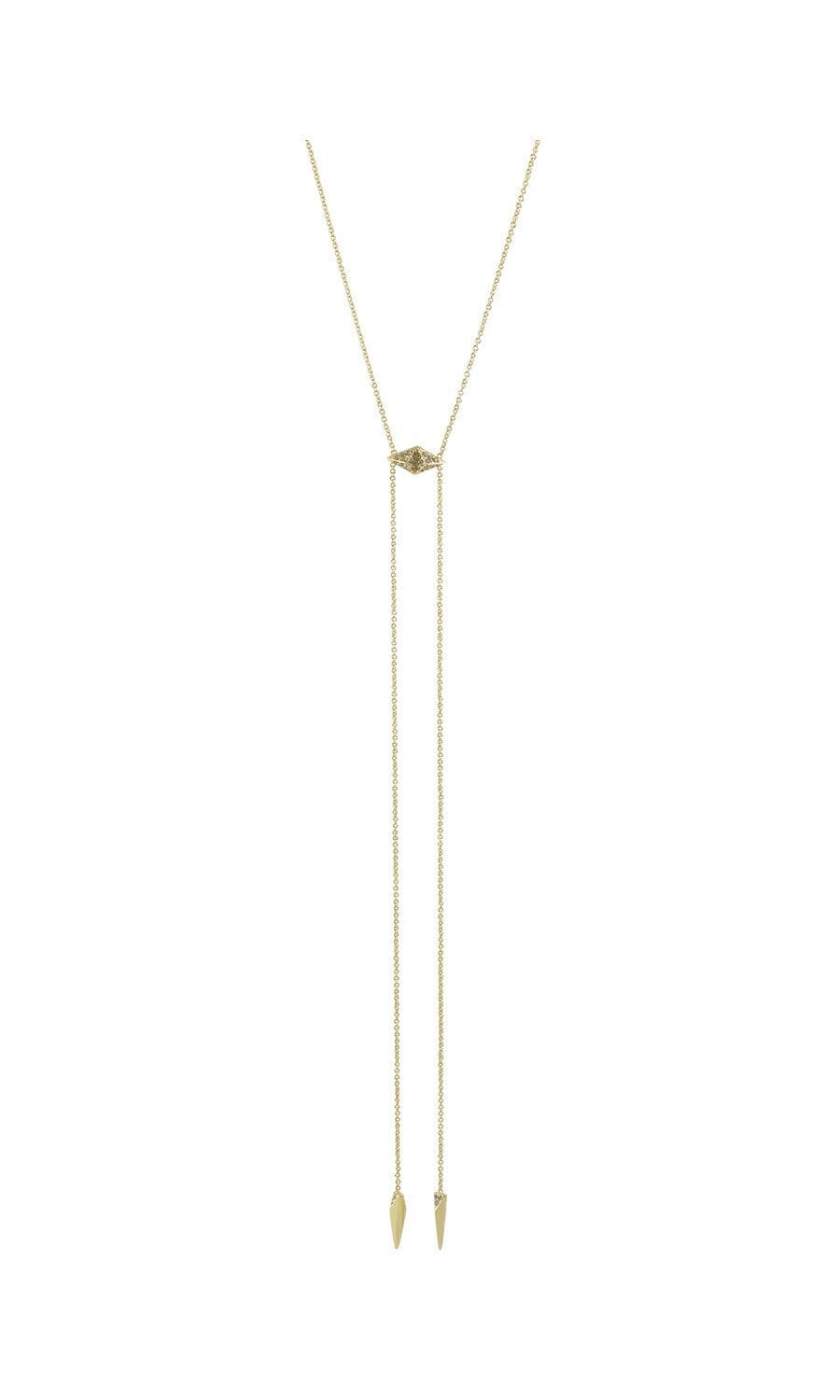 House of Harlow 1960 Gold Samo Bolo Tie Necklace in Gold