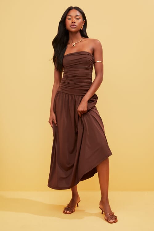 seya.(セヤ)/ CAMEL EASY DRESS Kim Maxi Dress – SEROYA