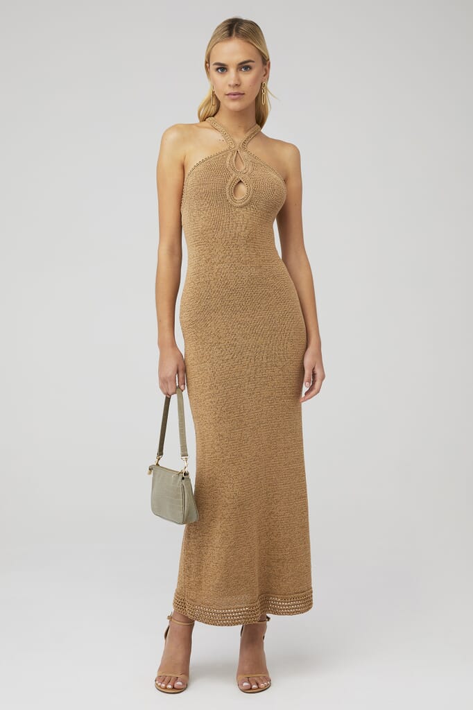 Line & Dot | Isabel Crochet Dress in Sand| FashionPass Line & Dot | Isabel Crochet Dress in Sand| FashionPass