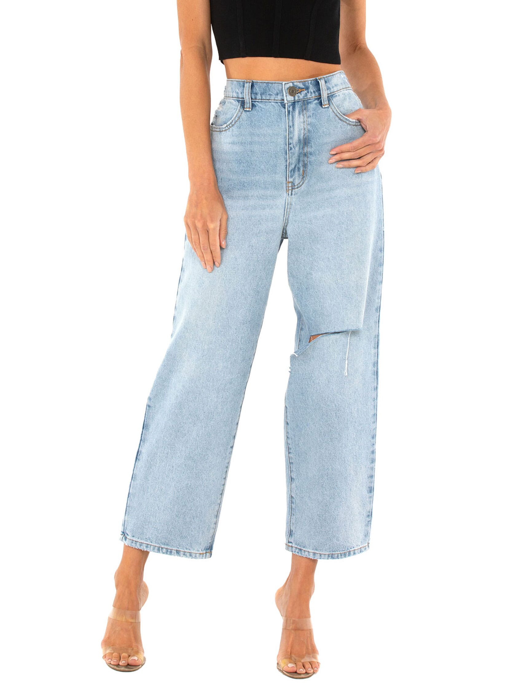 Show Me Your Mumu | Sedona Straight Jean in Blue Haze | FashionPass