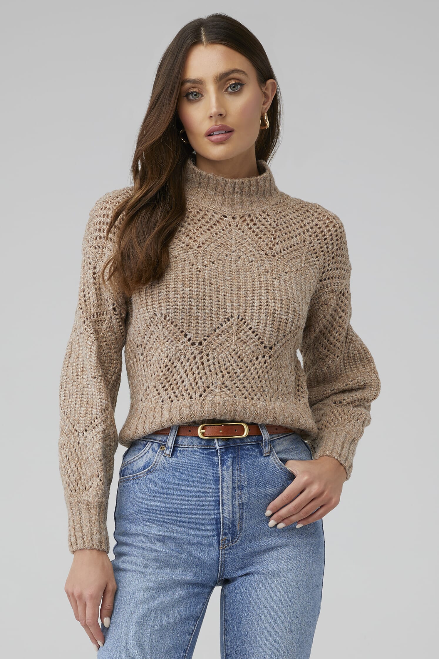 ASTR | Serenity Sweater in Taupe| FashionPass