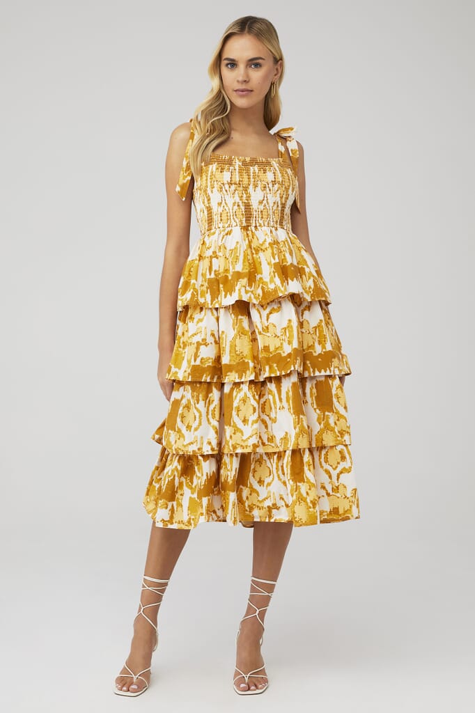 Cleobella Shae Midi Dress - Size XL | Womens Formal Dresses | for Cocktail, Prom, Wedding Guest | Fashion Clothing Dress Rental