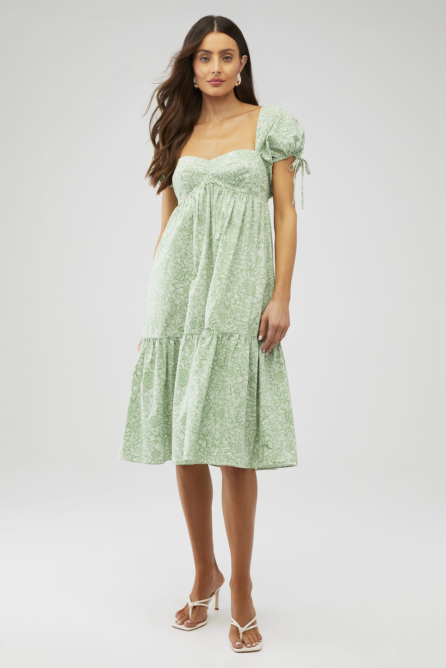 Amanda Uprichard | Sicily Midi Dress in Melrose| FashionPass