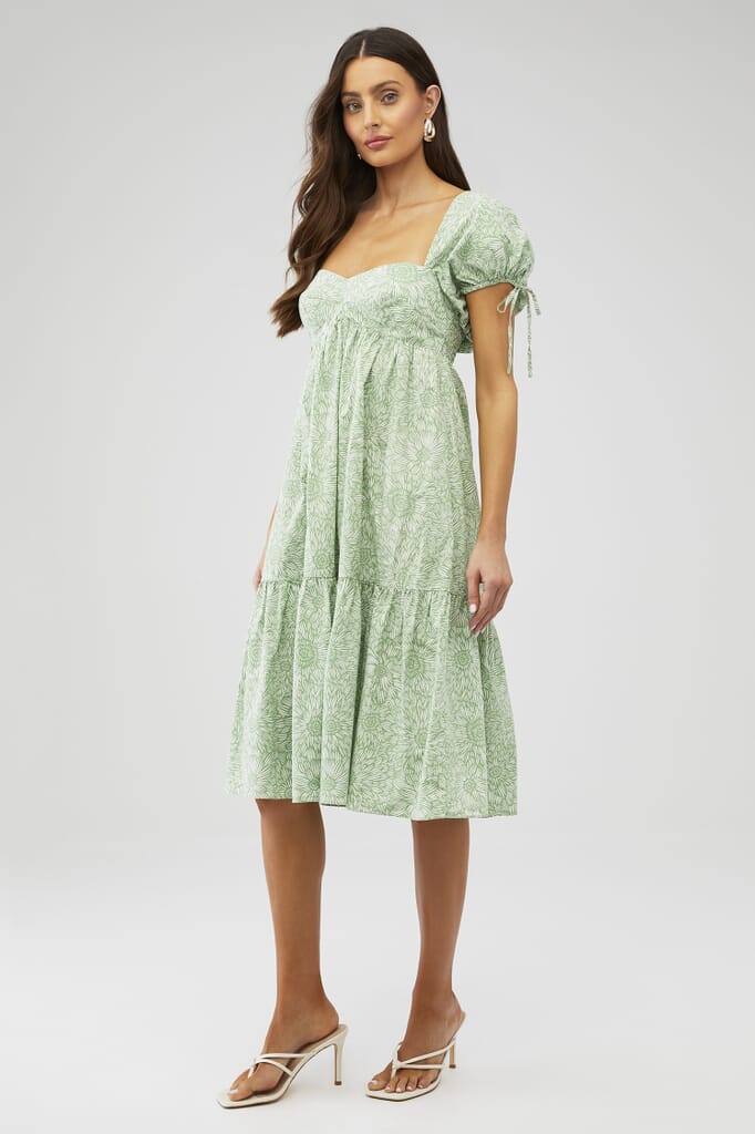 knee length dresses for ladies Strapless Mini Fae Dress in English Blue Toile | L main image 0