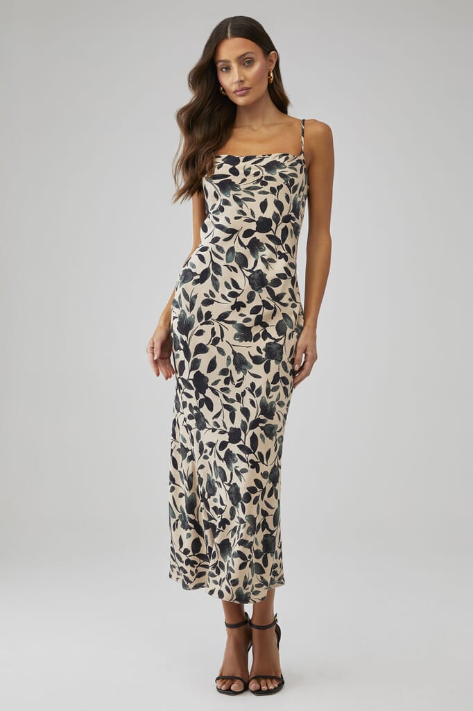 bec and bridge black and white dress The Dreamer Maxi Dress in Black main image 0