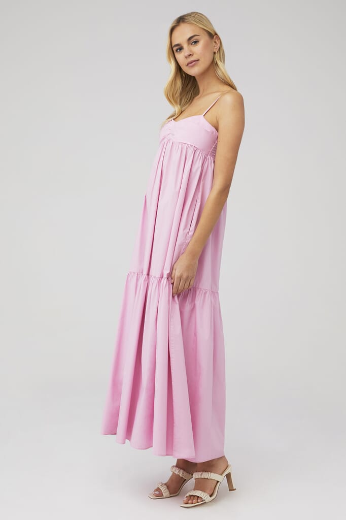 Amanda Uprichard | Sima Maxi in Light Pink| FashionPass